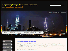 Tablet Screenshot of lightningsurgeprotectionmalaysia.com